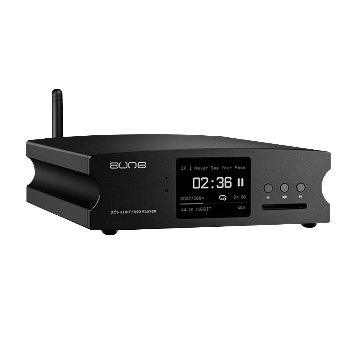 AUNE X5S 8TH ANNIVERSARY Lecteur de Fichiers Audio Haute Définition ES9038Q2M Bluetooth 5.0 FPGA 32bit 768kHz DSD512 Noir