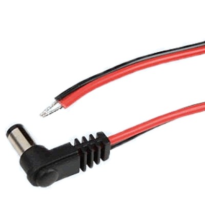Power Cable Angled Jack DC 5.5 / 2.1mm 0.4mm² 2m