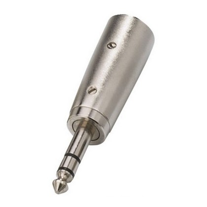 Adaptateur XLR Or mâle vers jack 6,35 mâle stéréo