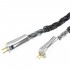 KBEAR Headphone Cable Jack 4.4mm to CIEM 0.78mm Balanced Silver Plated OFC Copper 1.2m