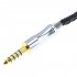 KBEAR Headphone Cable Jack 4.4mm to CIEM 0.78mm Balanced Silver Plated OFC Copper 1.2m