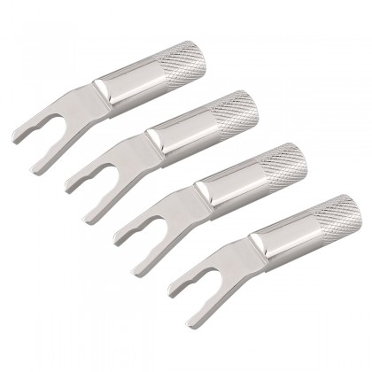 VIBORG VS702R Fourches Cuivre Pur Plaqué Cuivre OFC / Argent / Rhodium Ø4.5mm (Set x4)