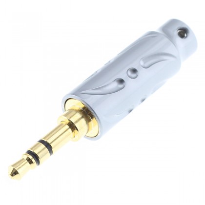 VIBORG VH302G Connecteur Jack 3.5mm Stéréo Plaqué Or Ø6mm