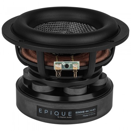 DAYTON AUDIO EPIQUE E150HE-44 Haut-Parleur Subwoofer DVC MMAG Fibre de Carbone 200W 8 Ohm 83dB 30Hz - 4000Hz Ø14cm