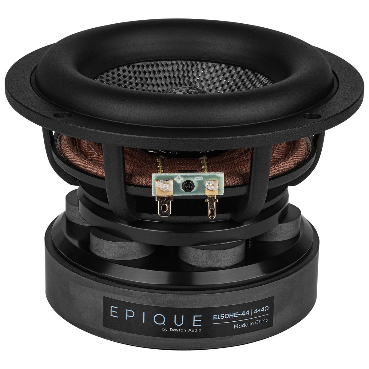 DAYTON AUDIO EPIQUE E150HE-44 Speaker Driver Subwoofer DVC MMAG Carbon Fiber 200W 8 Ohm 83dB 30Hz - 4000Hz Ø14cm