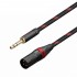 TOPPING TCT2 Male Jack 6.35mm TRS to Male XLR 3 Poles Balanced Interconnect Cables OCC Copper 25cm (Pair)