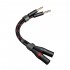 TOPPING TCT2 Male Jack 6.35mm TRS to Male XLR 3 Poles Balanced Interconnect Cables OCC Copper 1.25m (Pair)