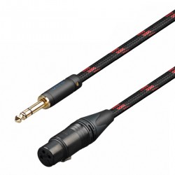 TOPPING TCT3 Male Jack 6.35mm TRS to Female XLR 3 Poles Balanced Interconnect Cables OCC Copper 25cm (Pair)
