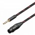 TOPPING TCT3 Male Jack 6.35mm TRS to Female XLR 3 Poles Balanced Interconnect Cables OCC Copper 1.25m (Pair)