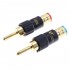 Banana Plugs Gold Plated Lockable Ø9mm (The pair)
