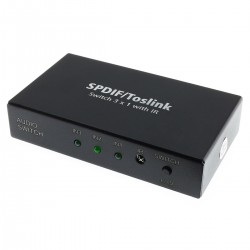 Active SPDIF Optical Toslink Splitter 3 to 1