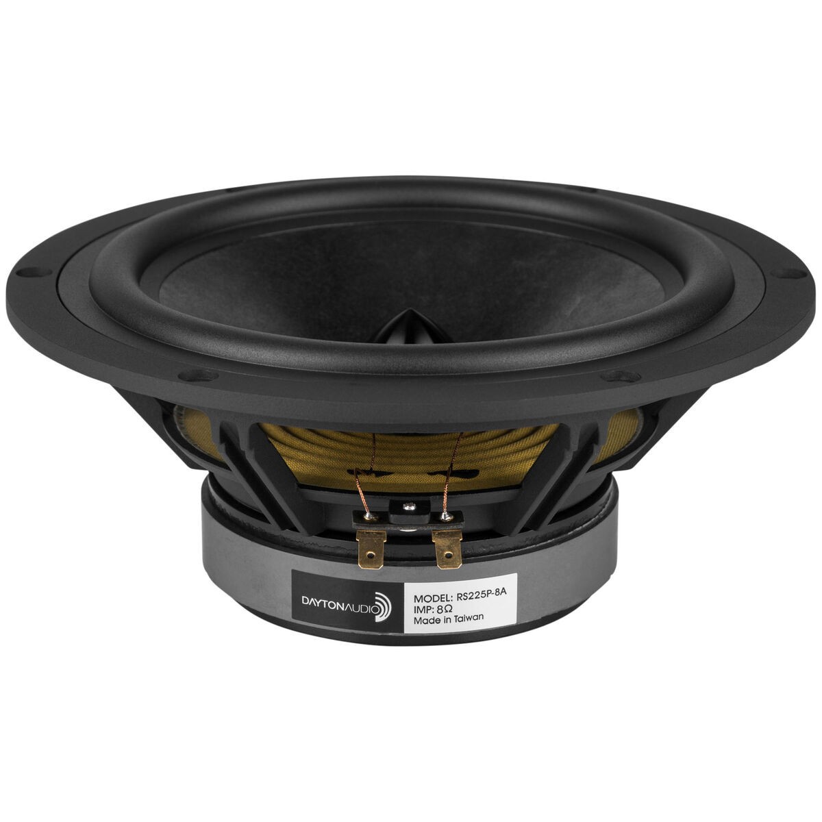 DAYTON AUDIO RS225P-8 Reference Haut-Parleur Bas Médium Papier 80W 8 Ohm 90dB 30Hz - 7000Hz Ø22cm