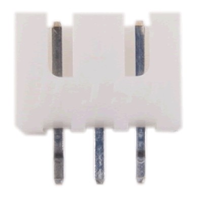 XH 2.54mm Male Socket 3 Channels White (Unit)