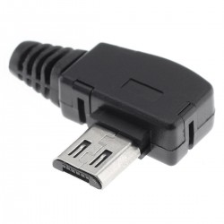 Micro USB type B connector angled 90° DIY