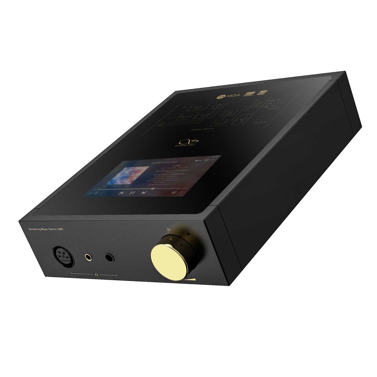 SHANLING EM5 Lecteur réseau audio DAC AK4493 32bit / 768kHz DSD256 MQA Noir