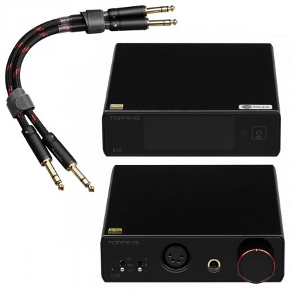 Pack Topping E50 Balanced DAC + L50 Balanced Headphone Amplifier + TCT1 Jack 6.35mm Cables