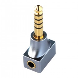 DD DJ30A Female Jack 3.5mm to Male Balanced Jack 4.4mm Adapter Gold Plated