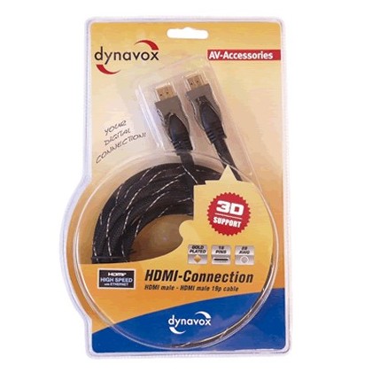 Dynavox High-End Câble HDMI 1.4/2160p High speed Ethernet 1.5m
