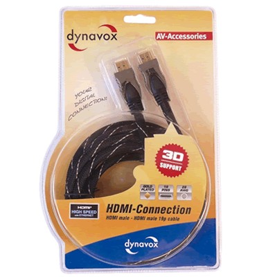 DYNAVOX High-End Cable HDMI 1.4 / 2160p High speed Ethernet 1.5m