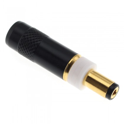 ELECAUDIO DCT-2.1G Jack DC 5.5 / 2.1mm Connector Tellurium Copper Gold Plated 3µ