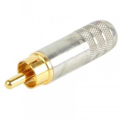 Switchcraft 3502AAU Connecteur RCA Nickel/Gold (unité) Ø 7.2mm