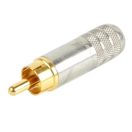 Switchcraft 3502AAU Connecteur RCA Nickel/Gold (unité) Ø 7.2mm