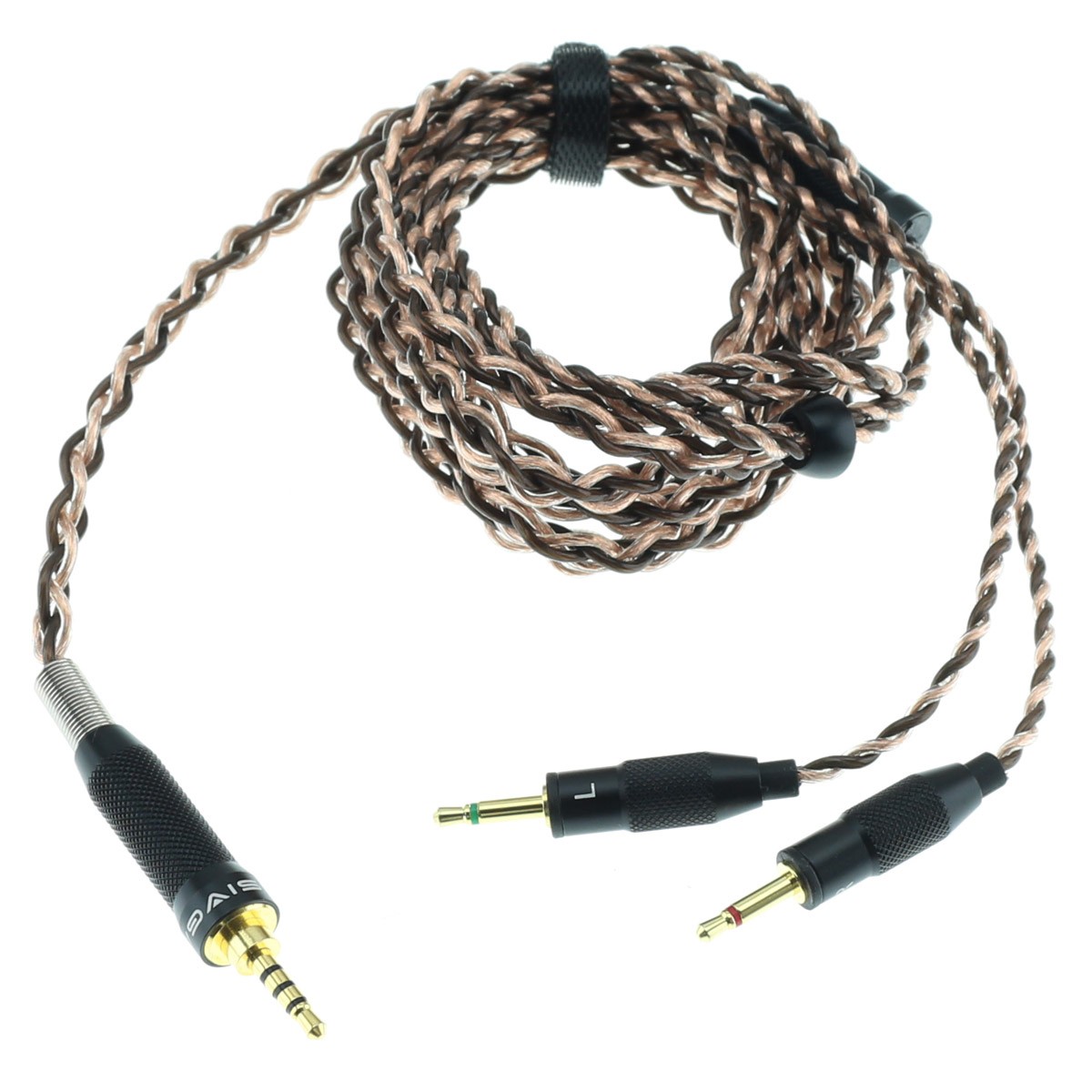 SIVGA Câble pour Casque Jack 2.5mm Symétrique vers 2x Jack 2.5mm Mono Cuivre OCC 6N 1.8m