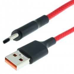 Câble USB-A Mâle vers USB-C Mâle Rouge 1m