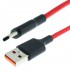 Male USB-A to Male USB-C Cable Red 1m