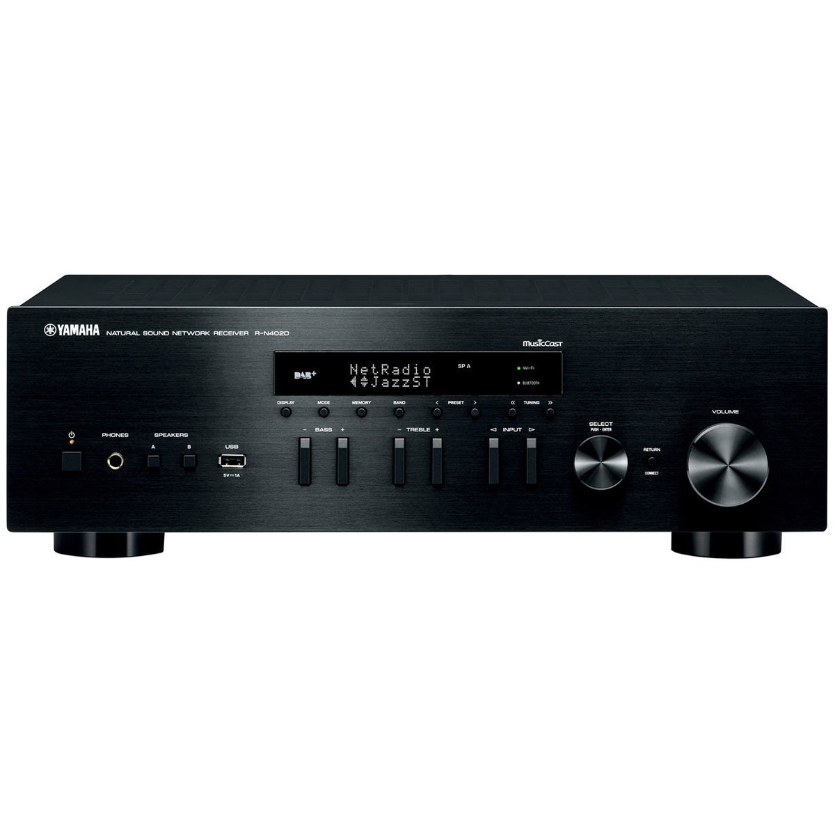 YAMAHA MUSICCAST R-N402D Amplifier Streamer WiFi AirPlay DLNA Bluetooth 2x115W 4 Ohm 24bit 192kHz DSD128