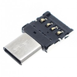 Male USB-C to Male USB-A OTG Adapter