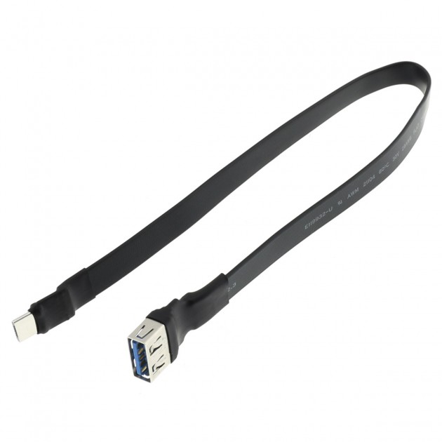 Audiophonics - ADT-LINK Câble USB-A Femelle vers Micro USB Mâle Plat 30cm