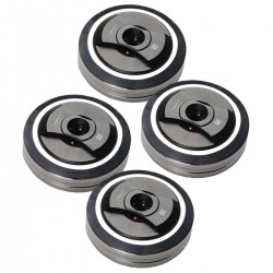 AUDIO BASTION X-PAD REF Contrepointes Aluminium Acier Inoxydable Ø50mm (Set x4)