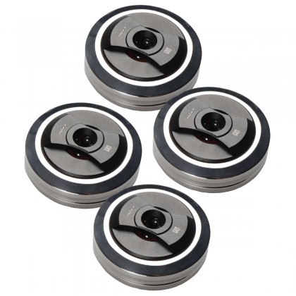 AUDIO BASTION X-PAD REF Speakers Spike Pads Shoes Aluminum Stainless Steel Ø50mm (Set x4)