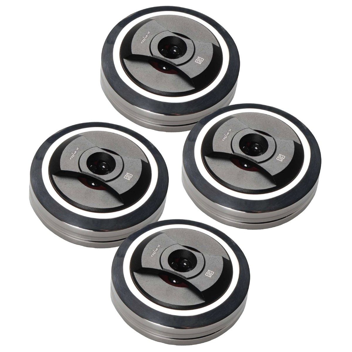 AUDIO BASTION X-PAD REF Contrepointes Aluminium Acier Inoxydable Ø50mm (Set x4)