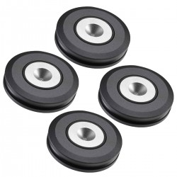 AUDIO BASTION X-PAD III Contrepointes Aluminium Acier Inoxydable Ø50mm (Set x4)