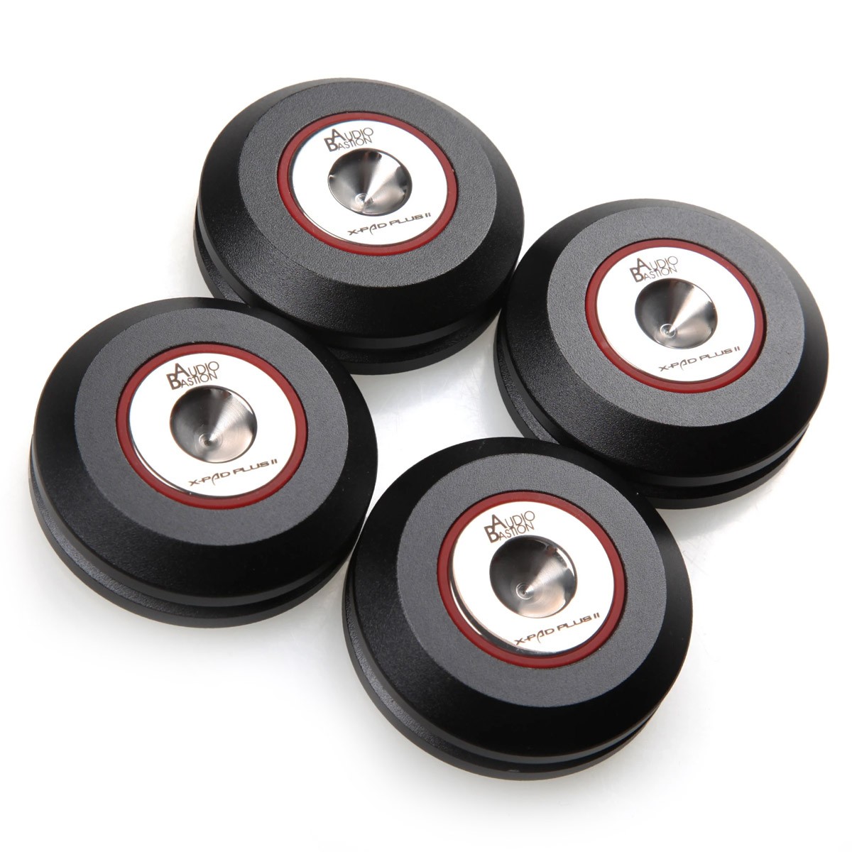 AUDIO BASTION X-PAD PLUS II Speakers Spike Pads Shoes Aluminum Stainless Steel Ø50mm (Set x4)