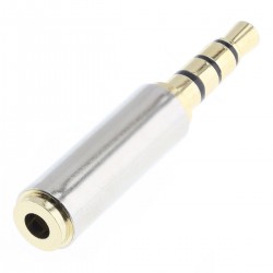 Adaptateur Jack 2.5mm Femelle vers Jack 3.5mm Mâle Plaqué Or