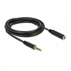 DELOCK Extension Cable Male Jack 4.4mm to Female Jack 4.4mm Balanced Gold Plated 3m