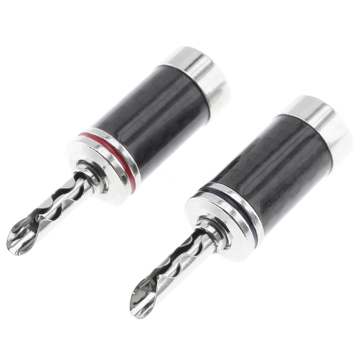 Banana Plugs Rhodium Plated Ø9mm (Pair)