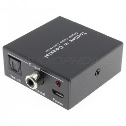 Adaptateur Convertisseur SPDIF Optique Toslink vers Coaxial Réversible