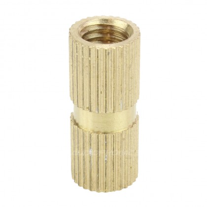 Brass Insert for Wood Thread M5x6x6mm (Unit)