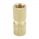 Brass Insert for Wood Thread M5x6x6mm (Unit)