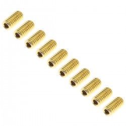 Hexagonal Head Screw Steel BTR M3x6mm Gold (x10)