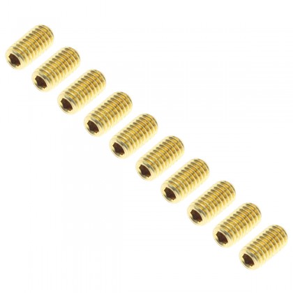 Hexagonal Head Screw Steel BTR M3x6mm Gold (x10)