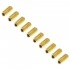 Socket Set Hexagonal Screw Steel BTR M3x6mm Gold (x10)