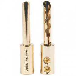 JANTZEN AUDIO Banana Plug BFA Gold Plated Ø4mm (La paire)