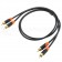 HICON HI-C2C2-0075 Interconnect RCA Cable OFC Copper 24k Gold Plated 0.75m