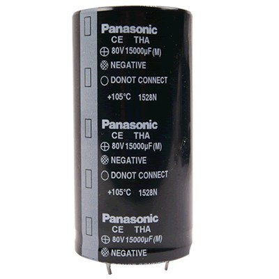 PANASONIC Condensateur Électrolytique 80V 15000µF