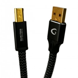 GUSTARD Cable Male USB-A to Male USB-B Silver Plated OFC Copper 1m